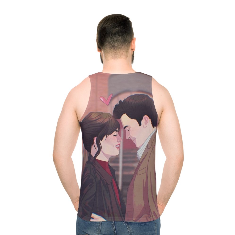 Sex Education Maeve Wiley and Otis Milburn Unisex Tank Top - men back