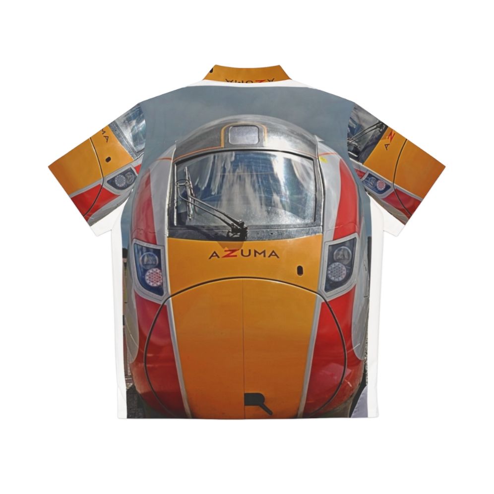 LNER Azuma Train Hitachi high speed rail Hawaiian shirt - Back