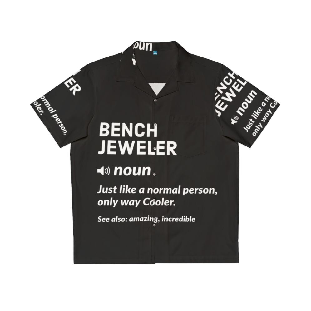 Bench Jeweler Hawaiian Shirt with Jewelry Maker Focus Keyword