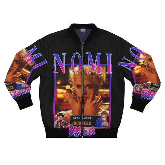 Showgirls Nomi Malone Tribute Bomber Jacket with 90s Camp, Drag and Vegas Inspired Design