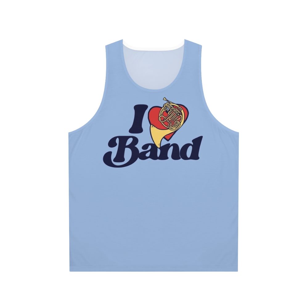 I Love Band Unisex French Horn Tank Top