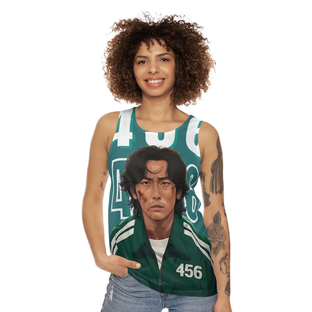 Seong Gi Hun Squid Game Player 456 Unisex Tank Top - women