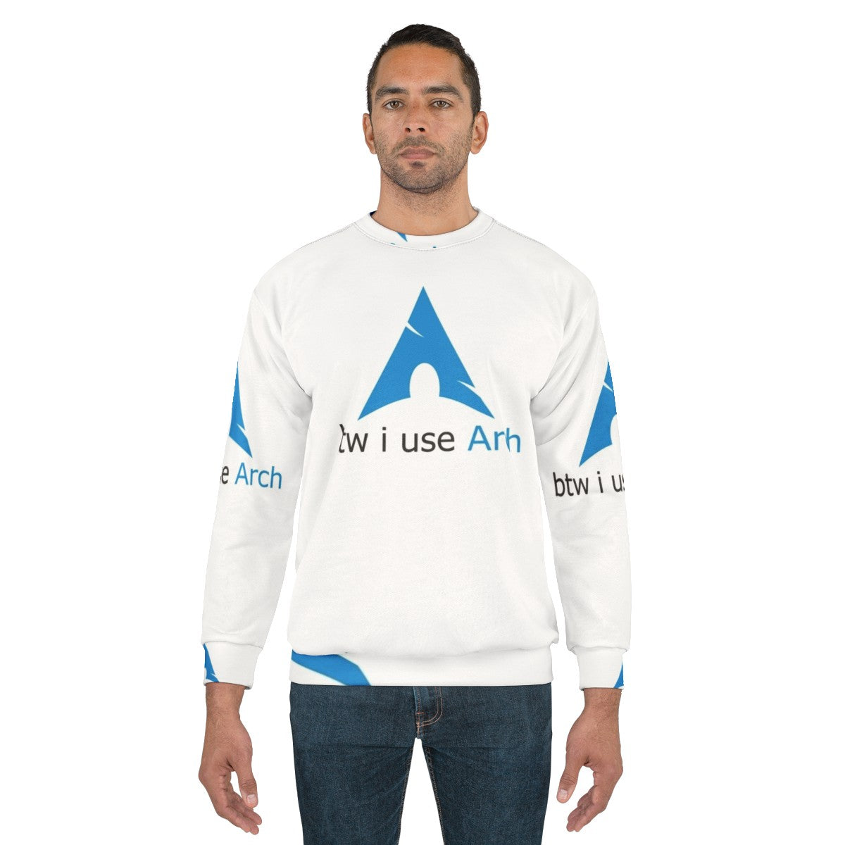 Arch Linux Sweatshirt for Programmers and Geeks - men