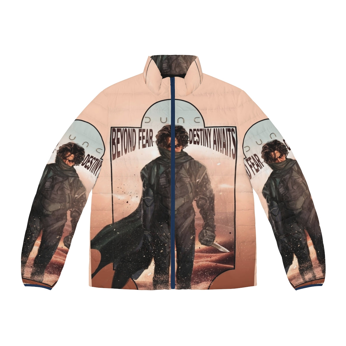 Dune 2020 Paul Atreides Puffer Jacket with Arrakis and House Atreides inspired design