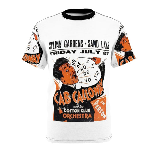 Vintage-inspired Cab Calloway t-shirt design featuring iconic Blues Brothers imagery