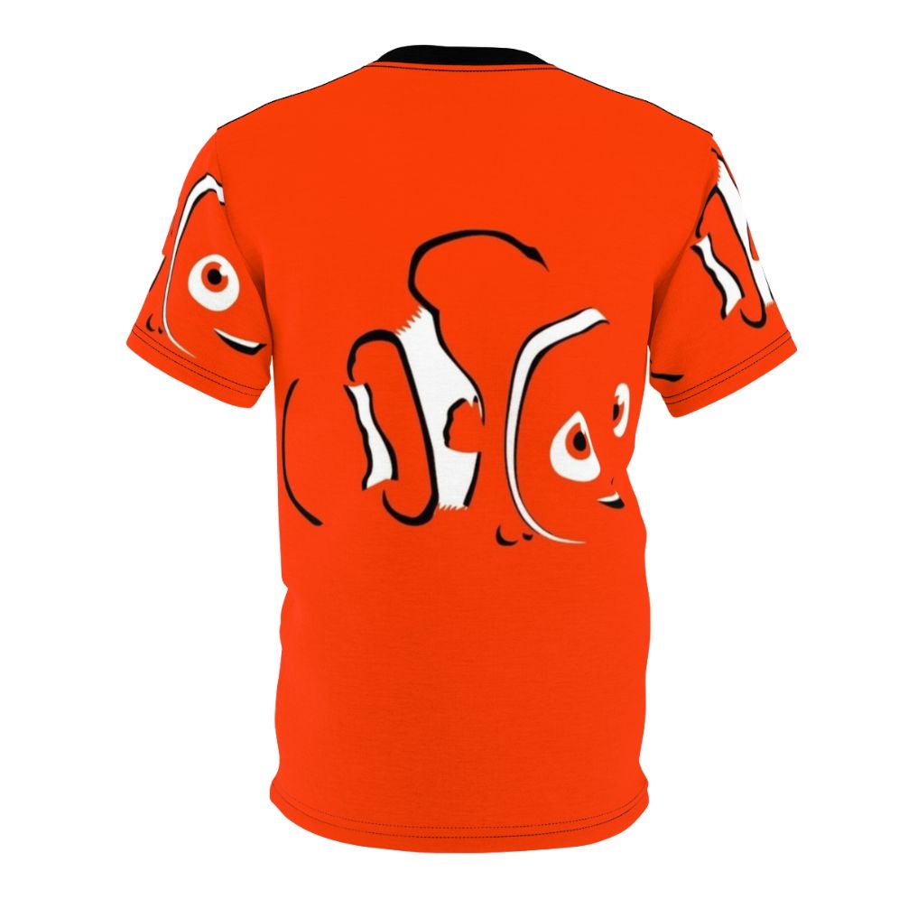 Nemo and Dory from the Finding Nemo/Finding Dory movies printed on an all-over-print t-shirt - Back