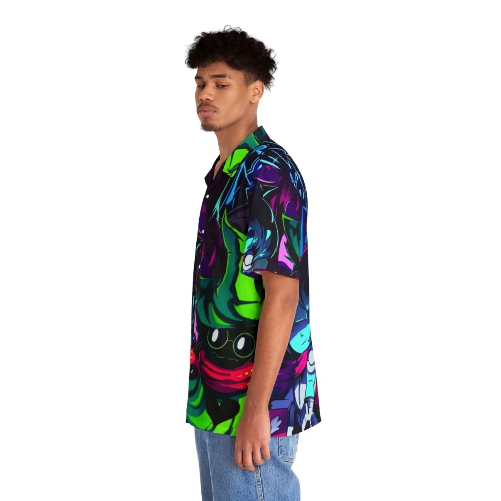 Deltarune Friends Hawaiian Shirt with Kris, Susie, and Ralsei - People Left