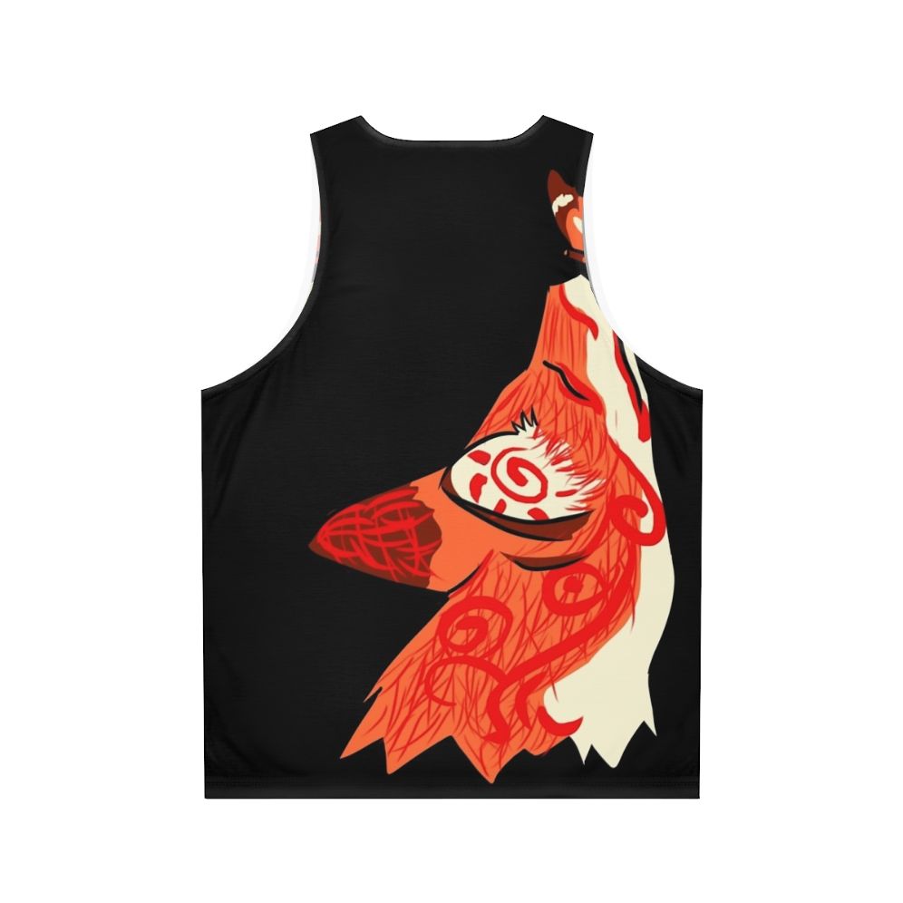 Kitsune spirit fox unisex tank top - Back