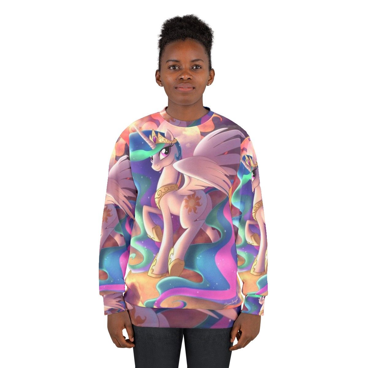 Deity of the Dawn Alicorn Celestial Sweatshirt - women