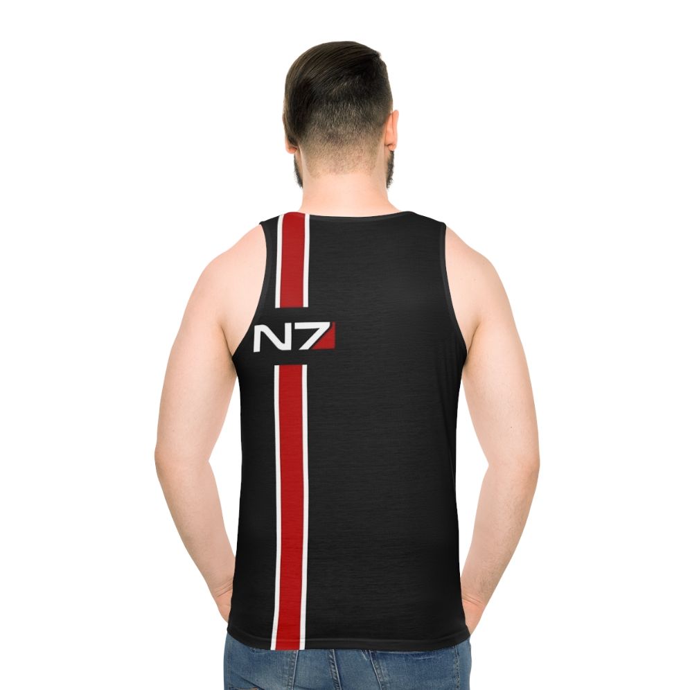 N7 Mass Effect Unisex Tank Top - men back