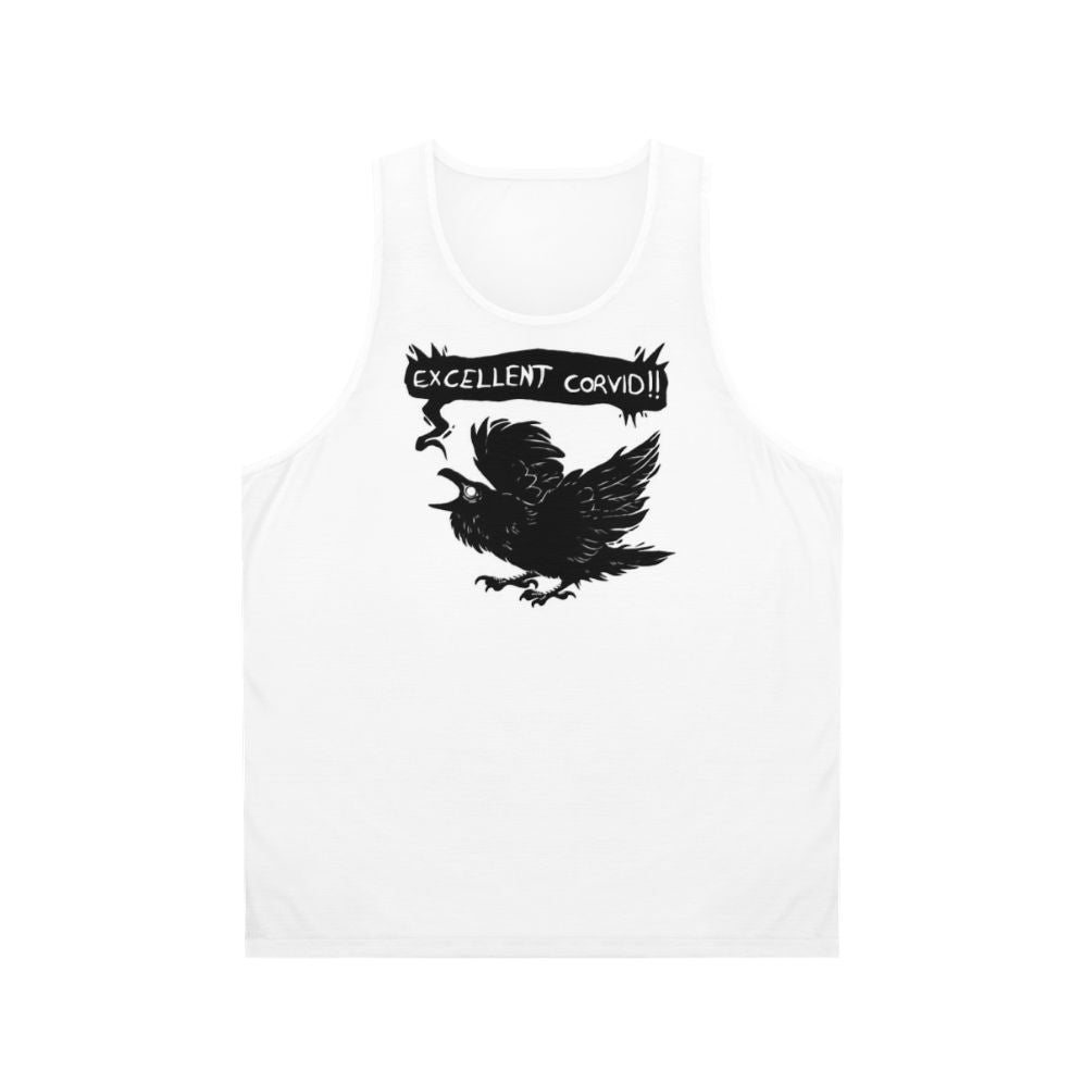 Corvid graphic tank top