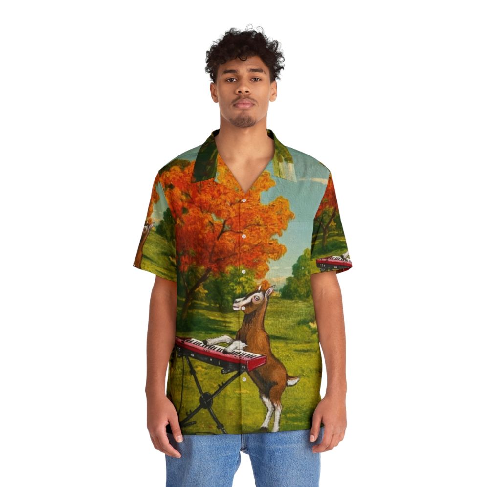 Charming Hawaiian Shirt with Country Music Motifs - People Front