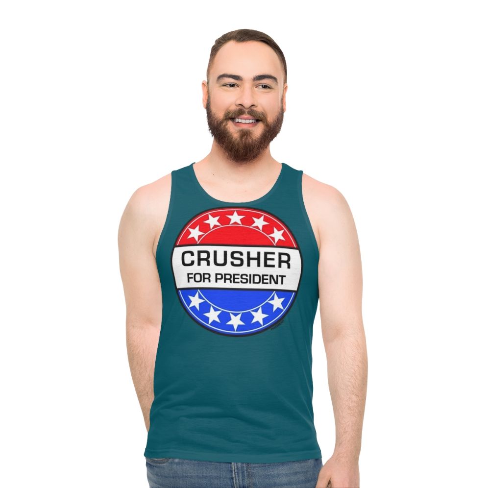 Crusher For President Sci-Fi Unisex Tank Top - men