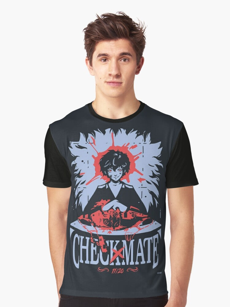 Persona 5 Royal Checkmate! Graphic T-Shirt featuring the Phantom Thieves of Hearts - Men
