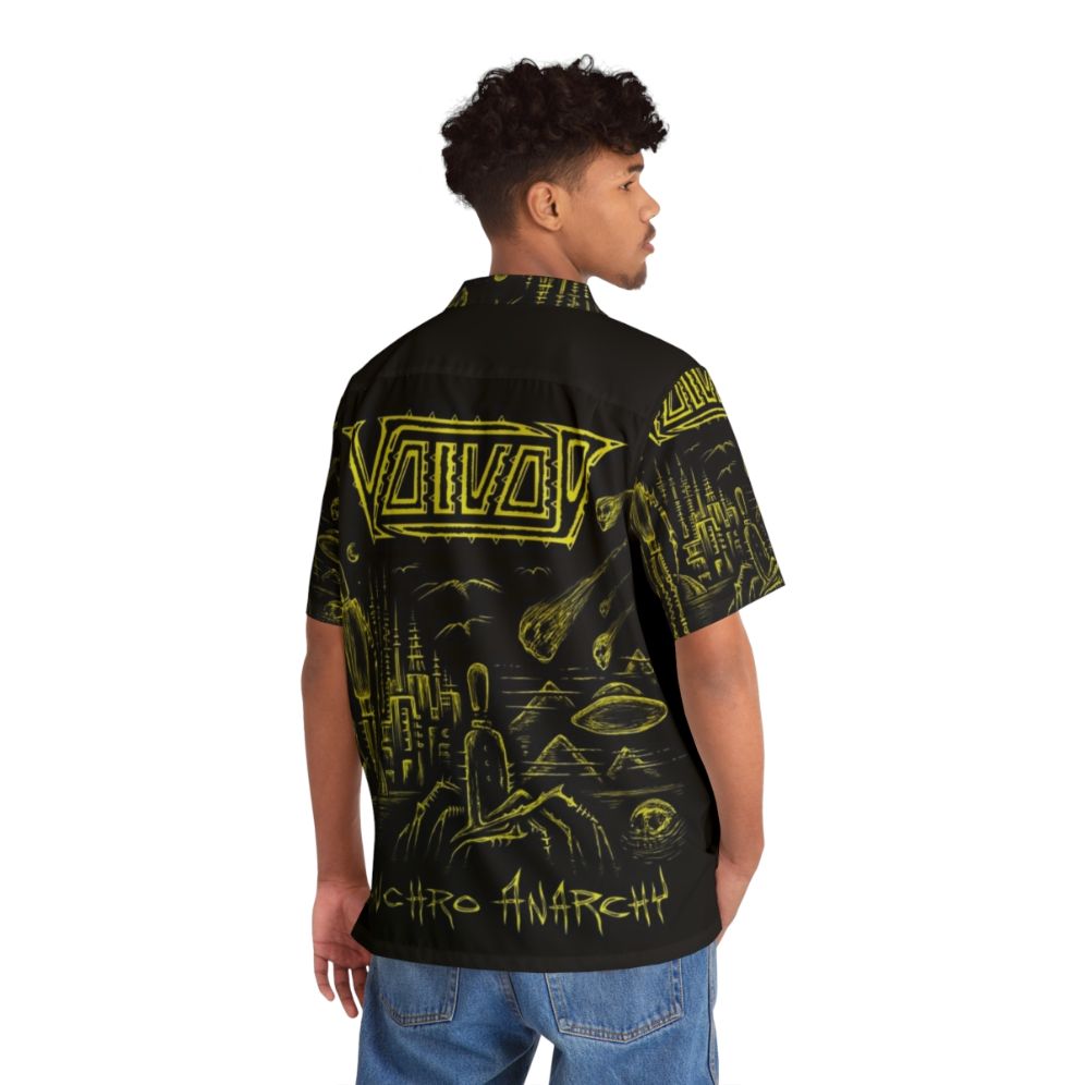 Synchro Anarchy Hawaiian Shirt featuring Voivod album art - People Back