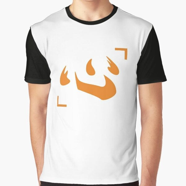 Hunter x Hunter Netero Spirit Sign Graphic T-Shirt featuring the character Isaac Netero and his nen power symbol