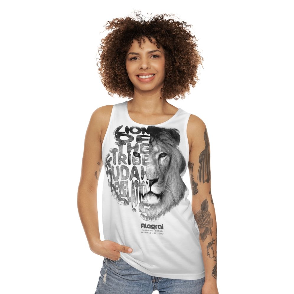 Lion of Judah Christian Unisex Tank Top - women