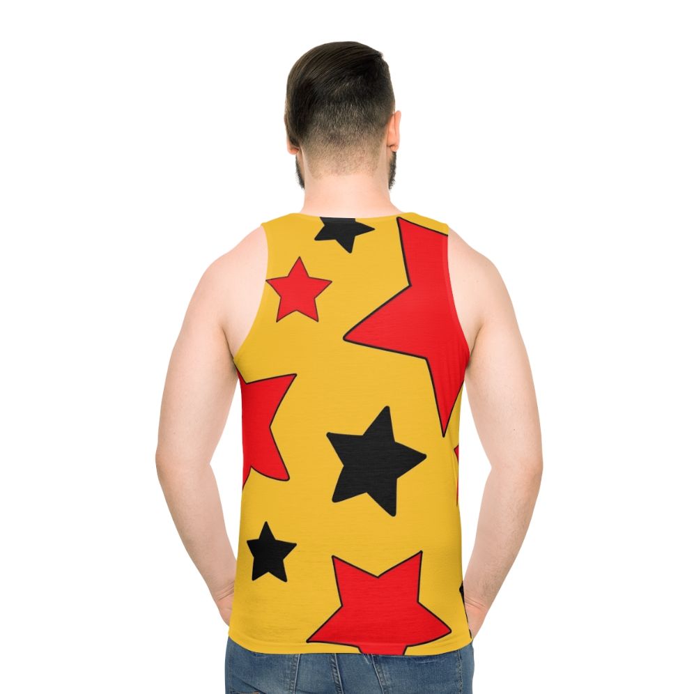 Wizard stars unisex tank top with pop art and underground comic influences - men back