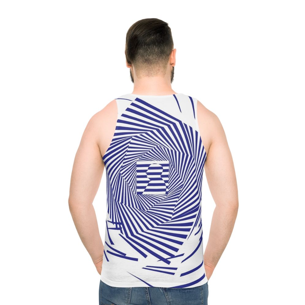 Alfred Hitchcock Vertigo Unisex Tank Top - men back