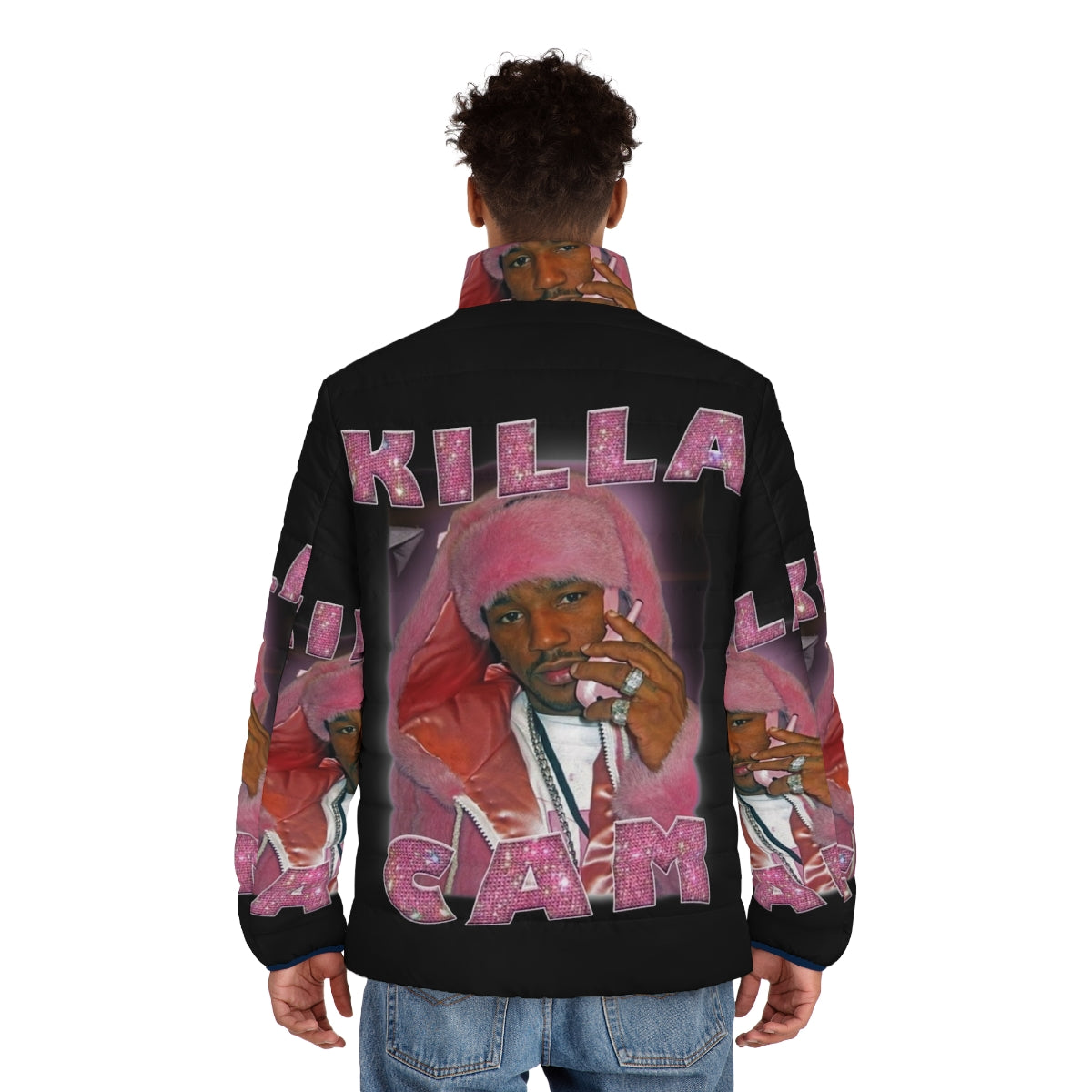 Killa Cam Camron Dipset 90s Vintage Bootleg Puffer Jacket - men back