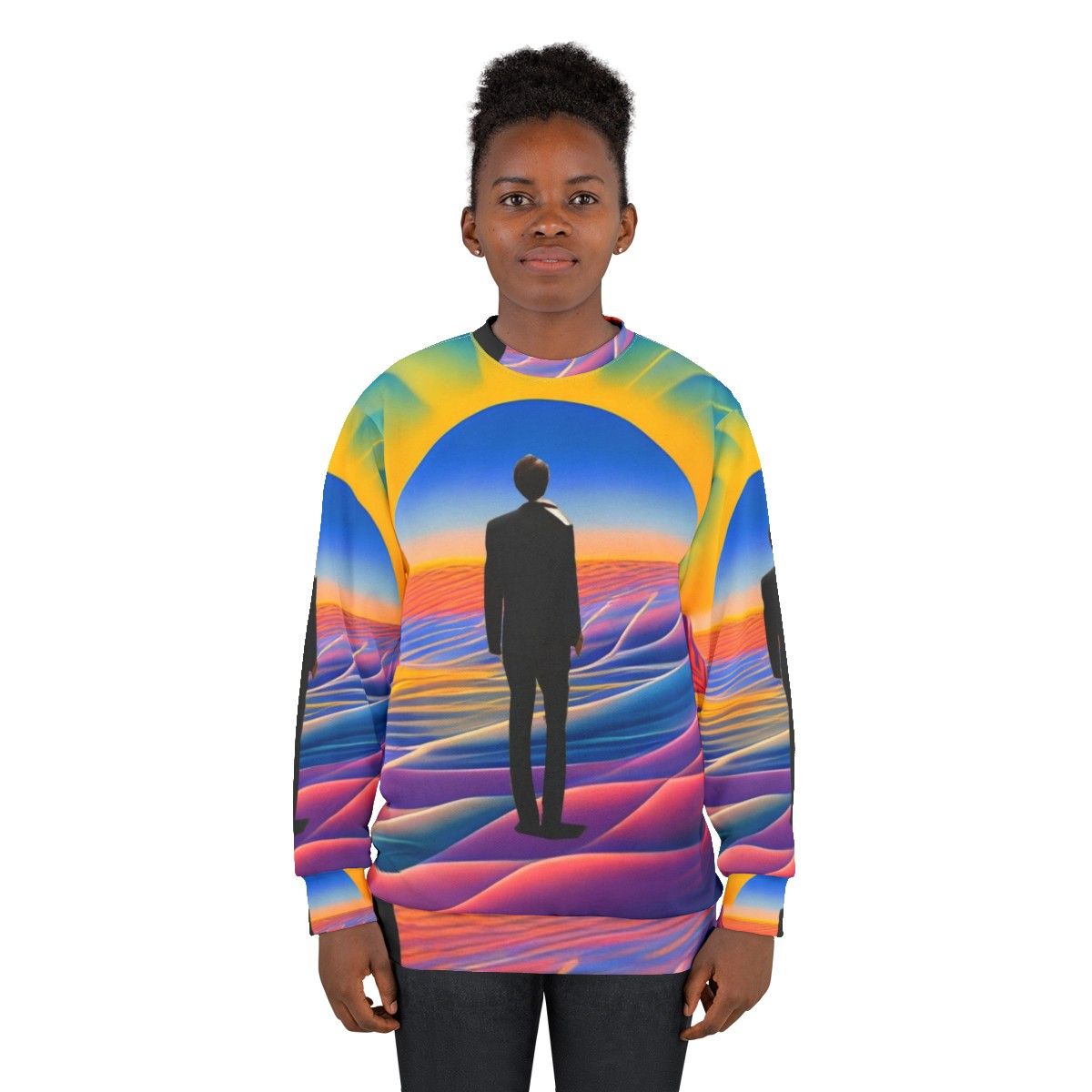 Desert Sunrise Sweatshirt - Abstract, Graphic Design - women