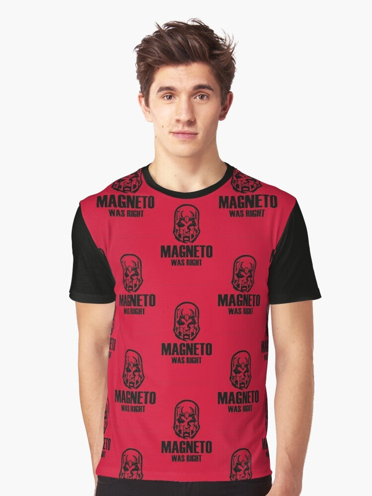 Magneto Was Right Marvel Graphic T-Shirt featuring the iconic X-Men villain - Men