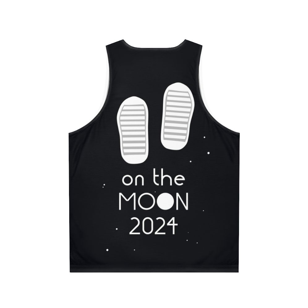 Space Force 'Boots On The Moon' Unisex Tank Top - Back