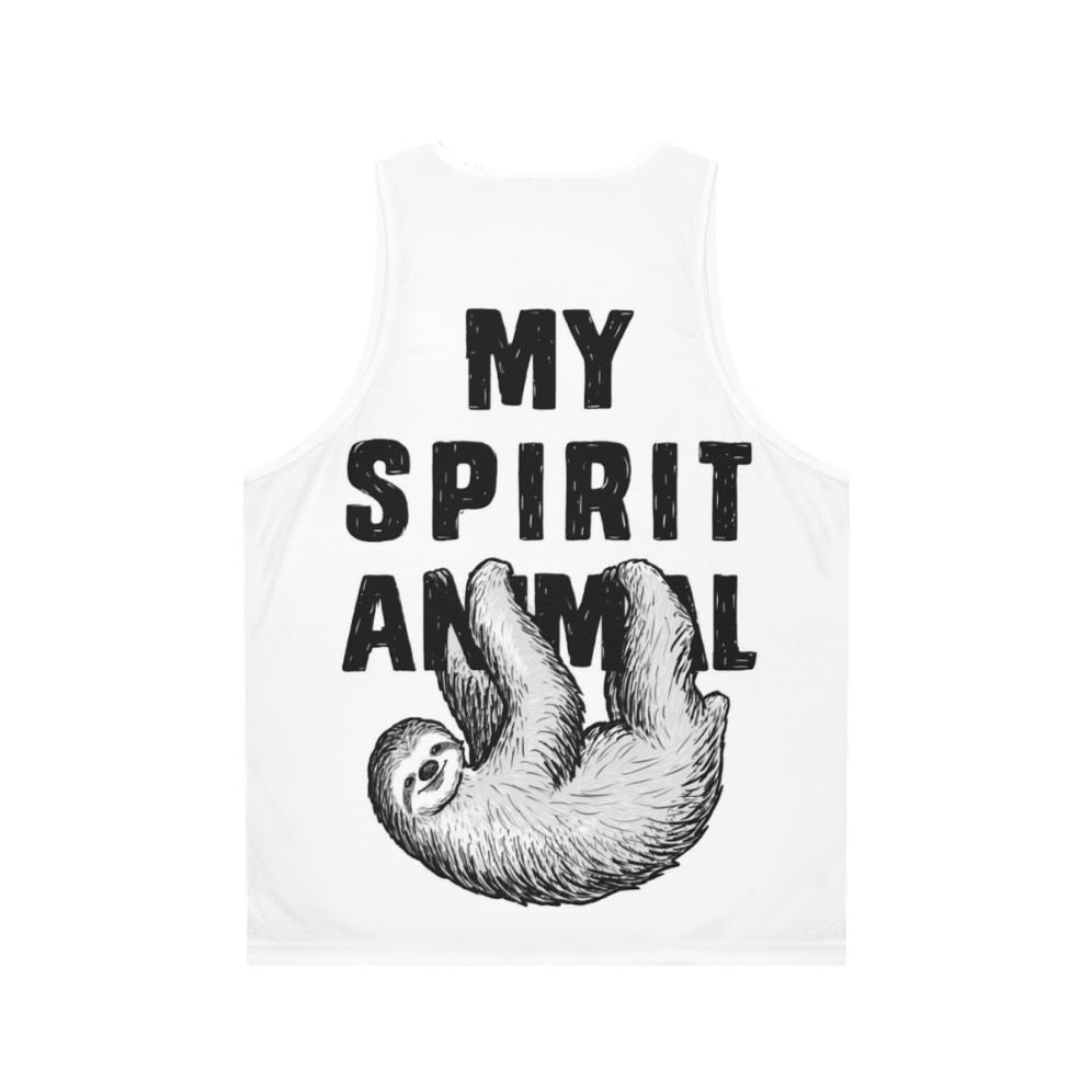 Sloth My Spirit Animal Unisex Tank Top - Back