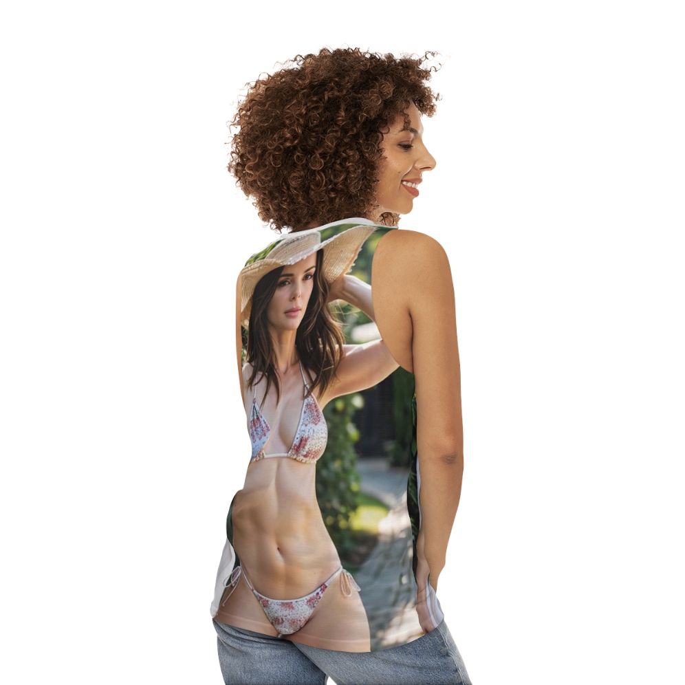 Sandra Bullock inspired sexy unisex tank top - women back