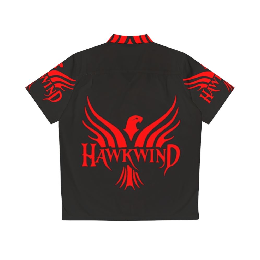 Hawkwind Heavy Metal Hawaiian Shirt with Logo - Back