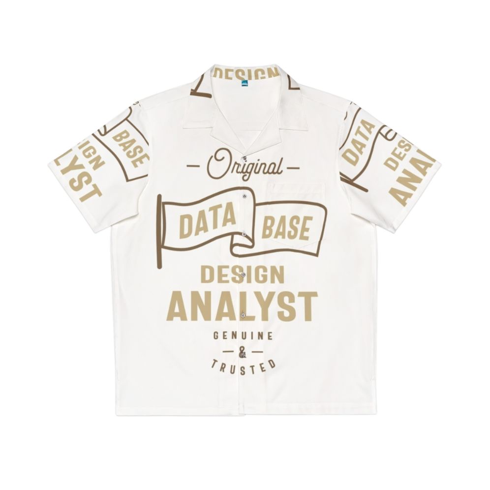 Data Analyst Hawaiian Shirt with Database Design Pattern