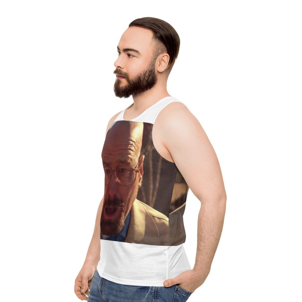 Walter White Meme Unisex Tank Top - men side