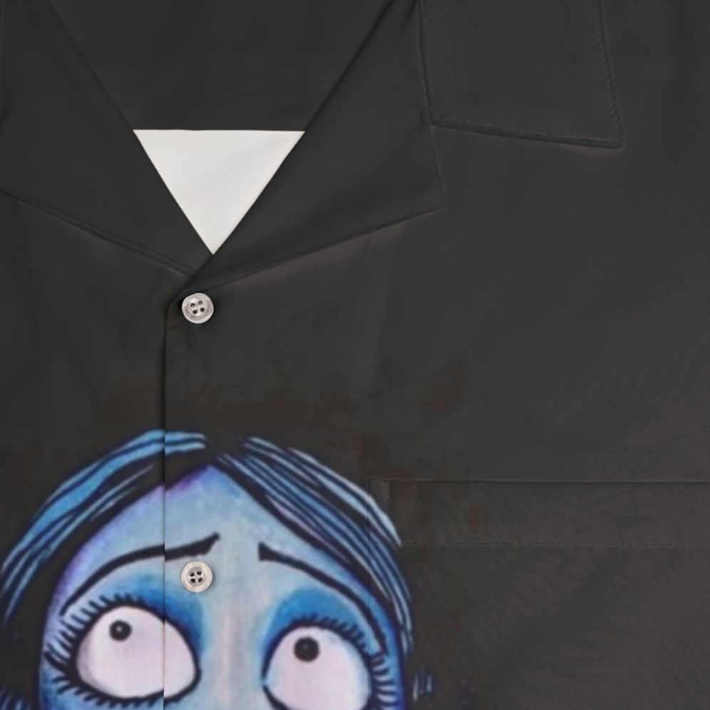 Watercolor Corpse Bride Hawaiian Shirt - Detail