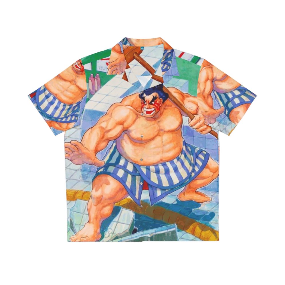 E Honda Hawaiian Shirt - Retro Video Game Inspired Apparel