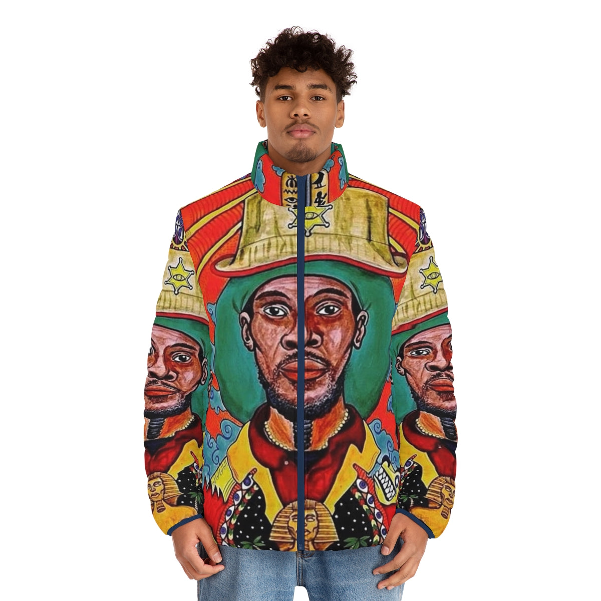 Midnite Vaughn Benjamin Reggae Puffer Jacket - men front