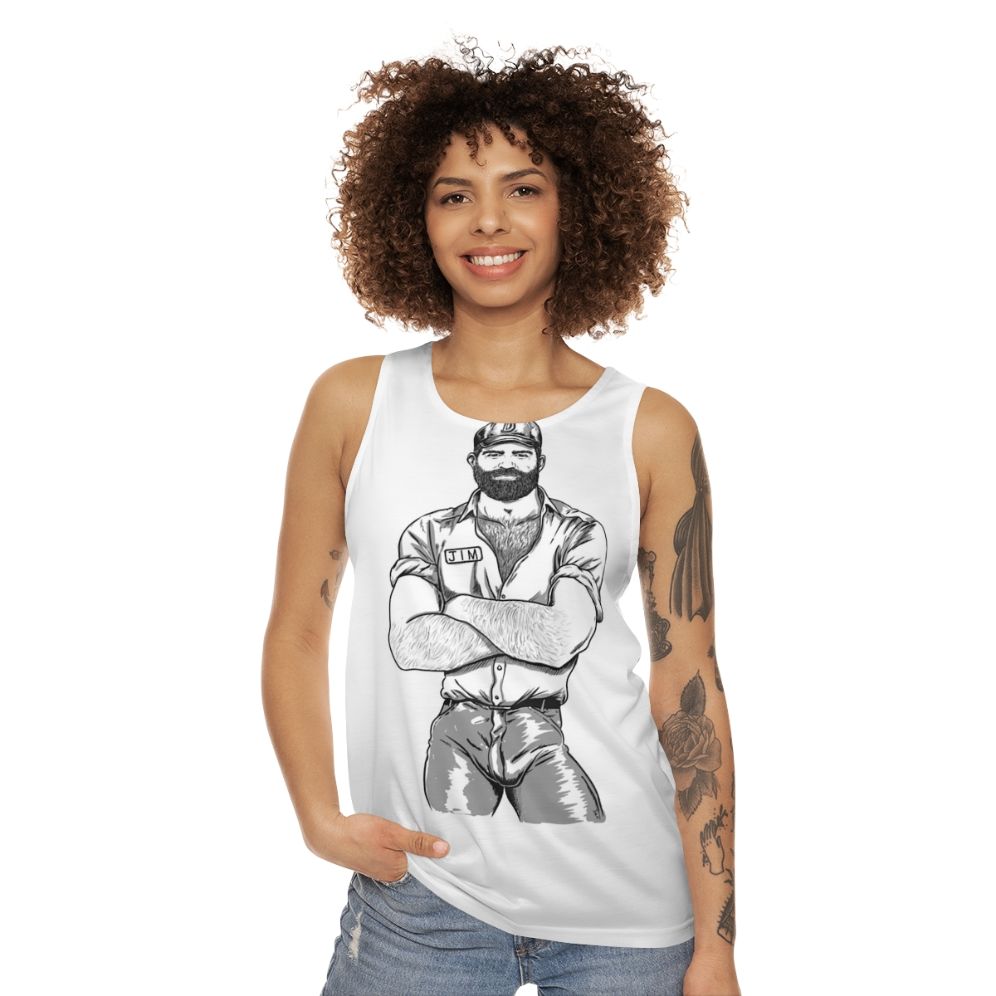 Unisex Big Jim Gay Bear Tank Top - women