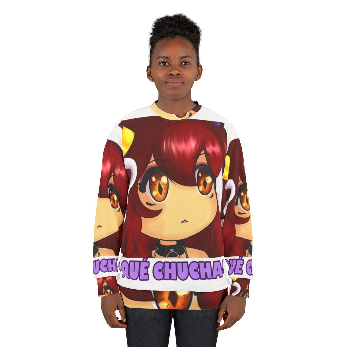 Yuro anime girl "What The Hell?" sweatshirt - women