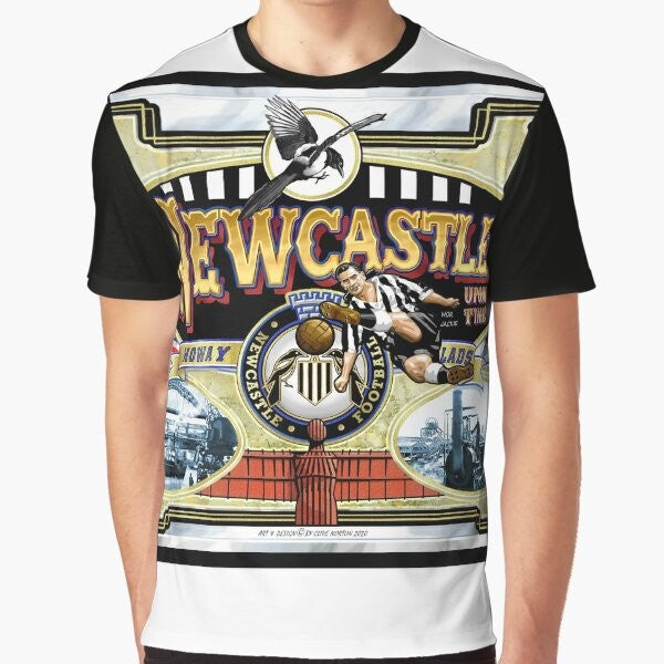 Canny Toon' Newcastle Football Graphic T-Shirt featuring the iconic Toon Army logo