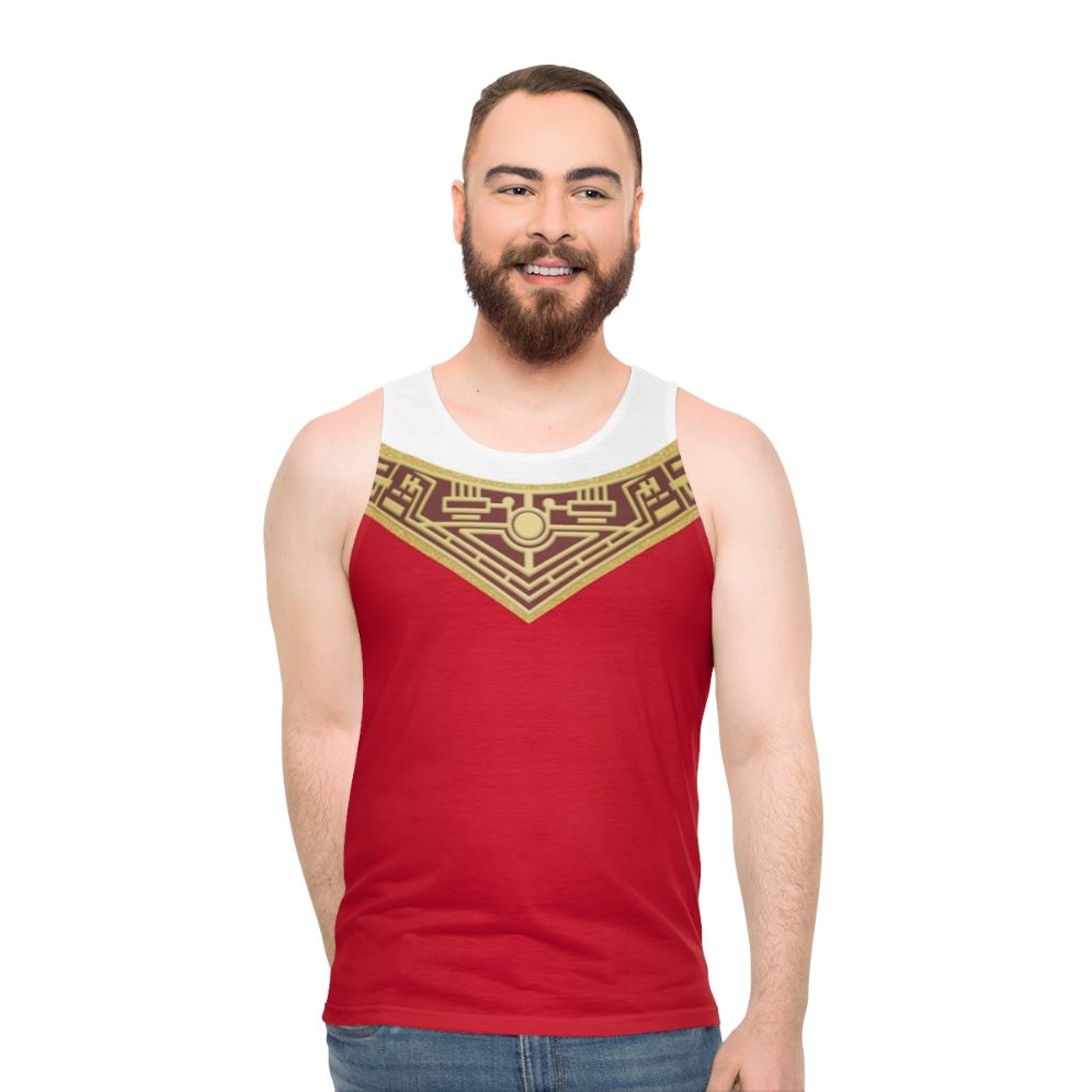 Zeo Red Unisex Tank Top - men