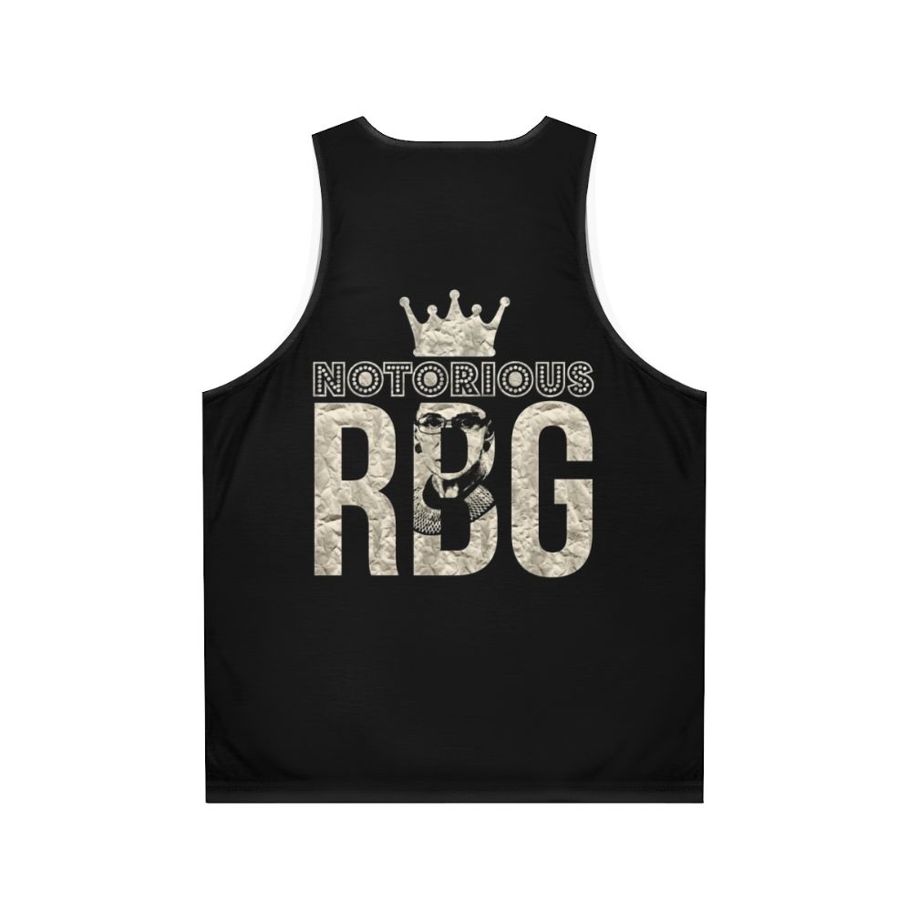 Ruth Bader Ginsburg Notorious RBG Feminism Unisex Tank Top - Back