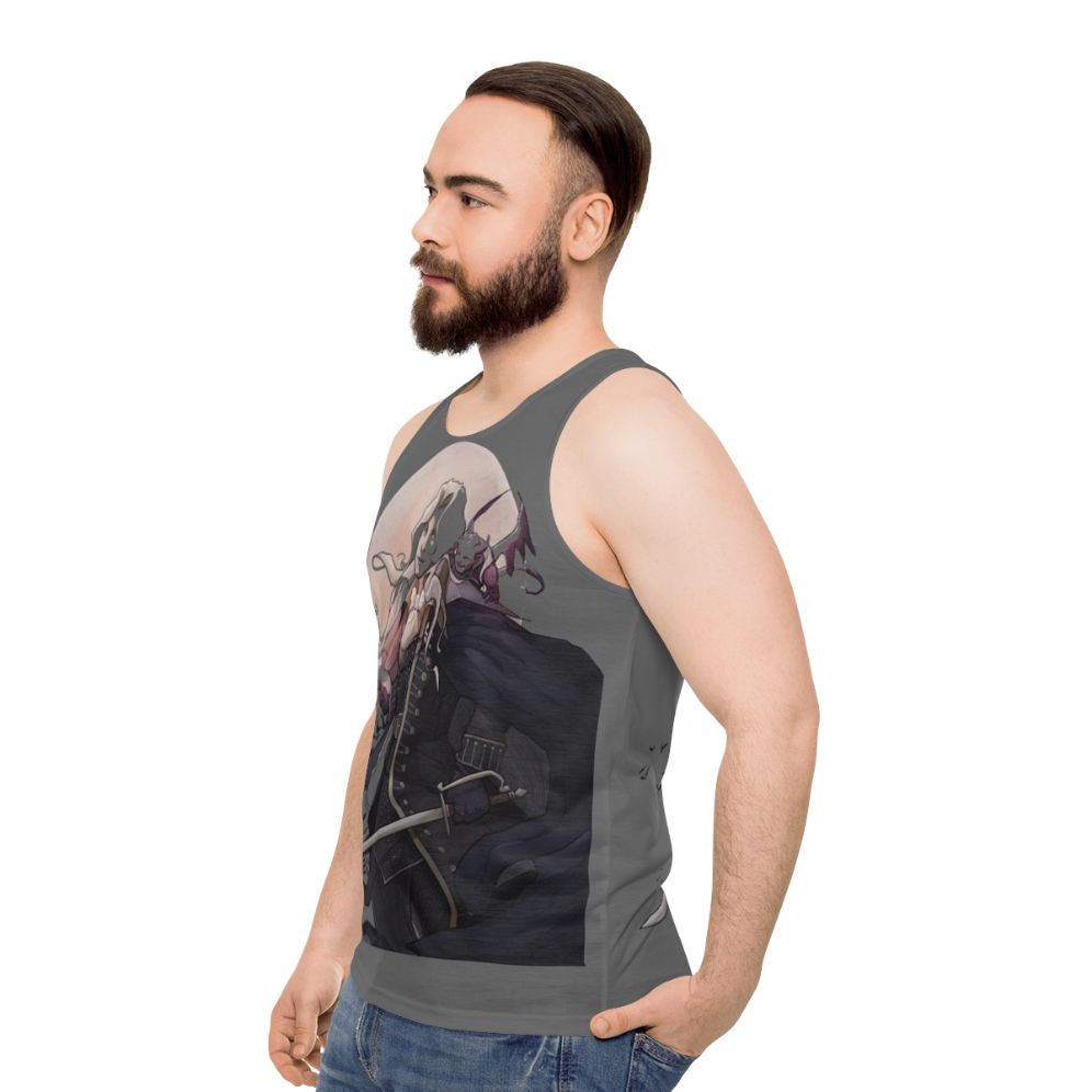 Castlevania Dracula Horror Game Unisex Tank Top - men side