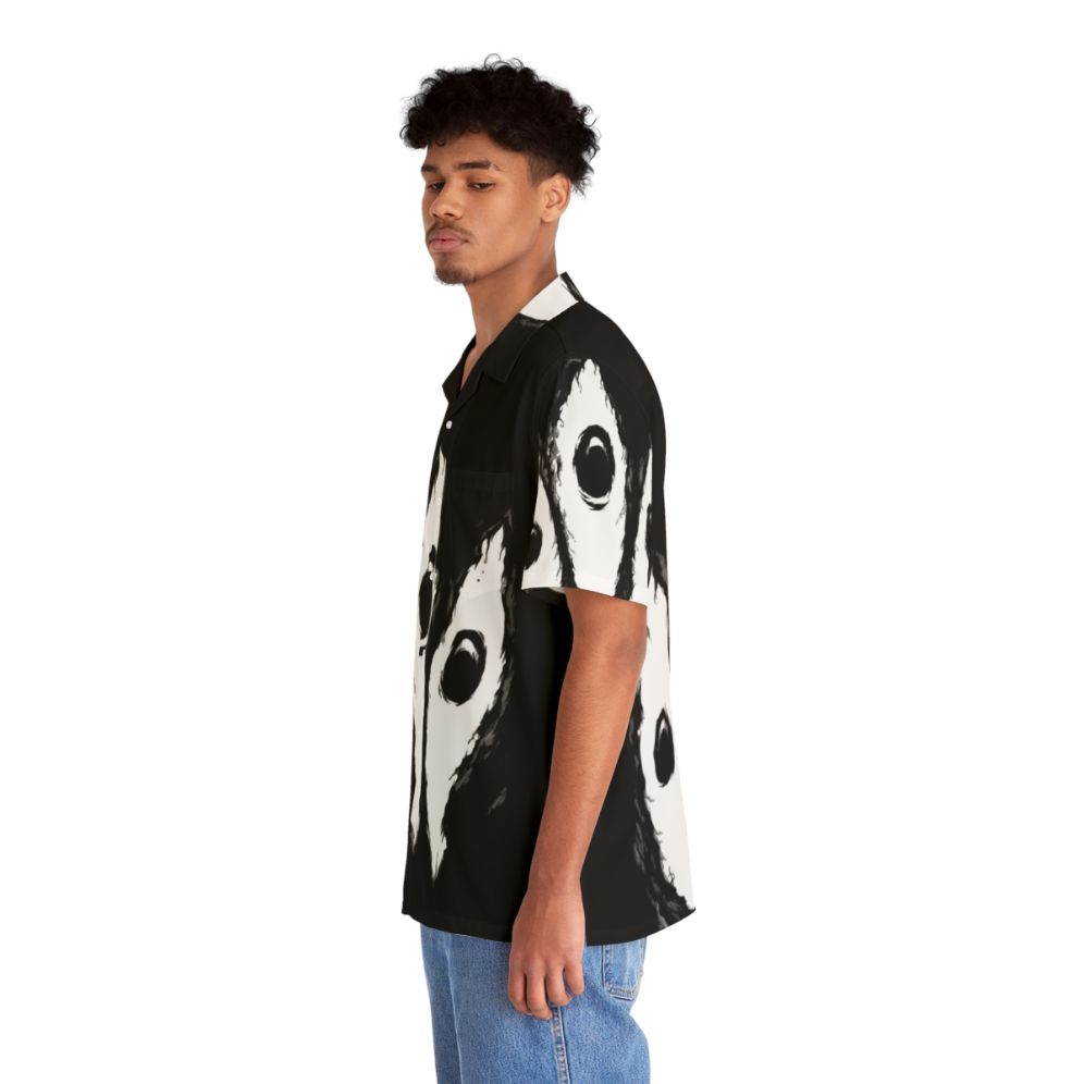 Kishin Eyes Hawaiian Shirt - Manga Inspired Graphic Tee - People Left