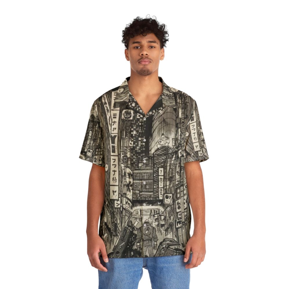 Akira inspired cyberpunk Hawaiian shirt - Lifestyle