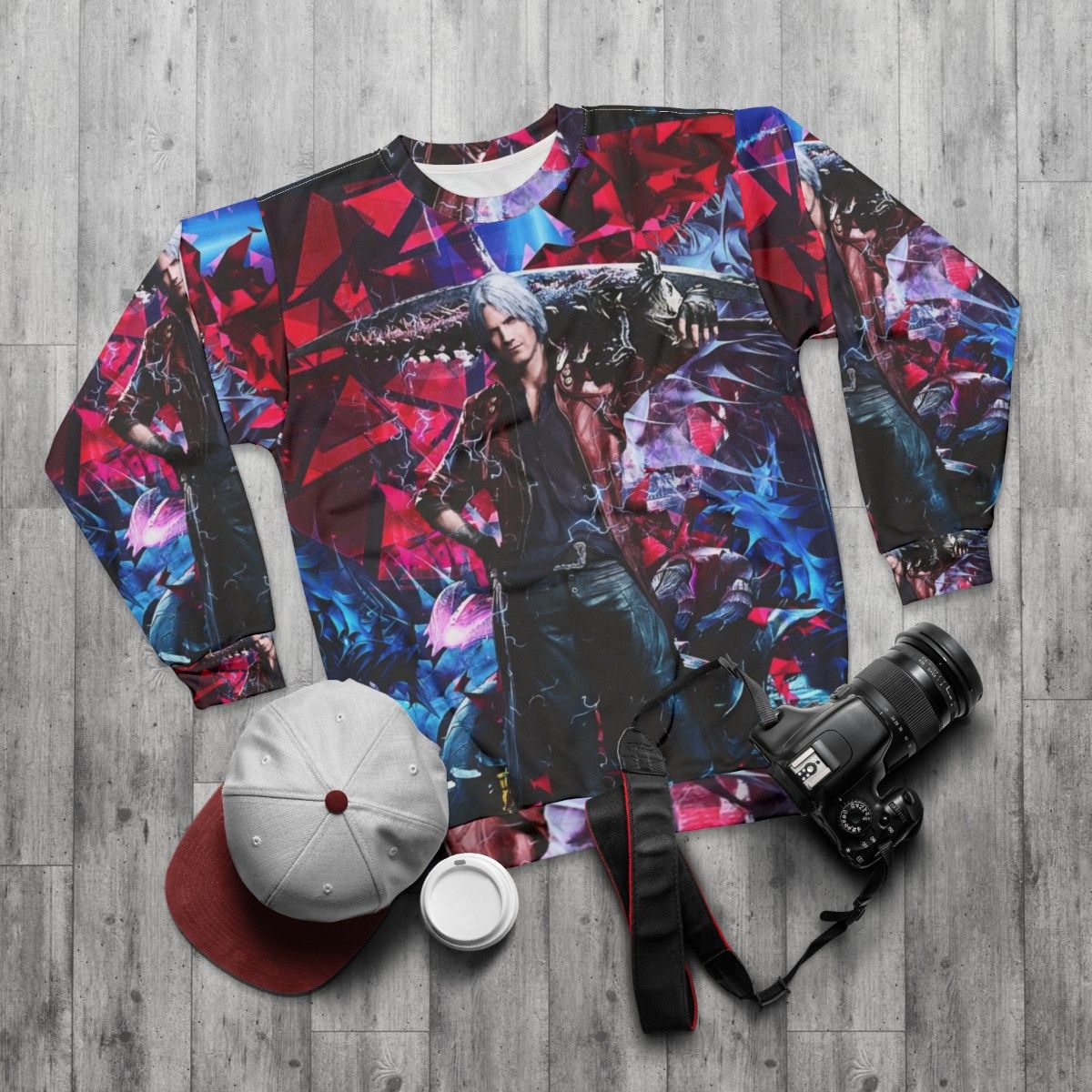 Devil May Cry V Dante Ultimate Sweatshirt - flat lay