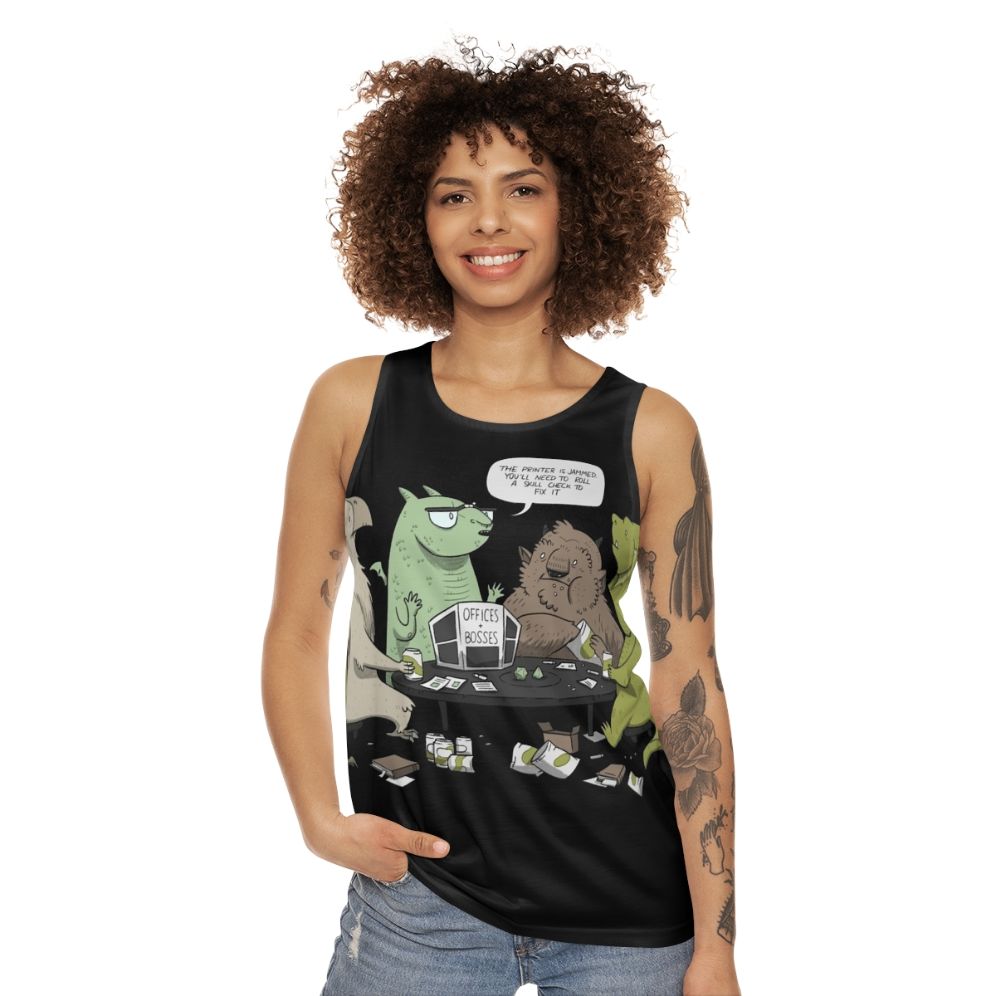 Unisex Monsters Love RPGs Tank Top - women