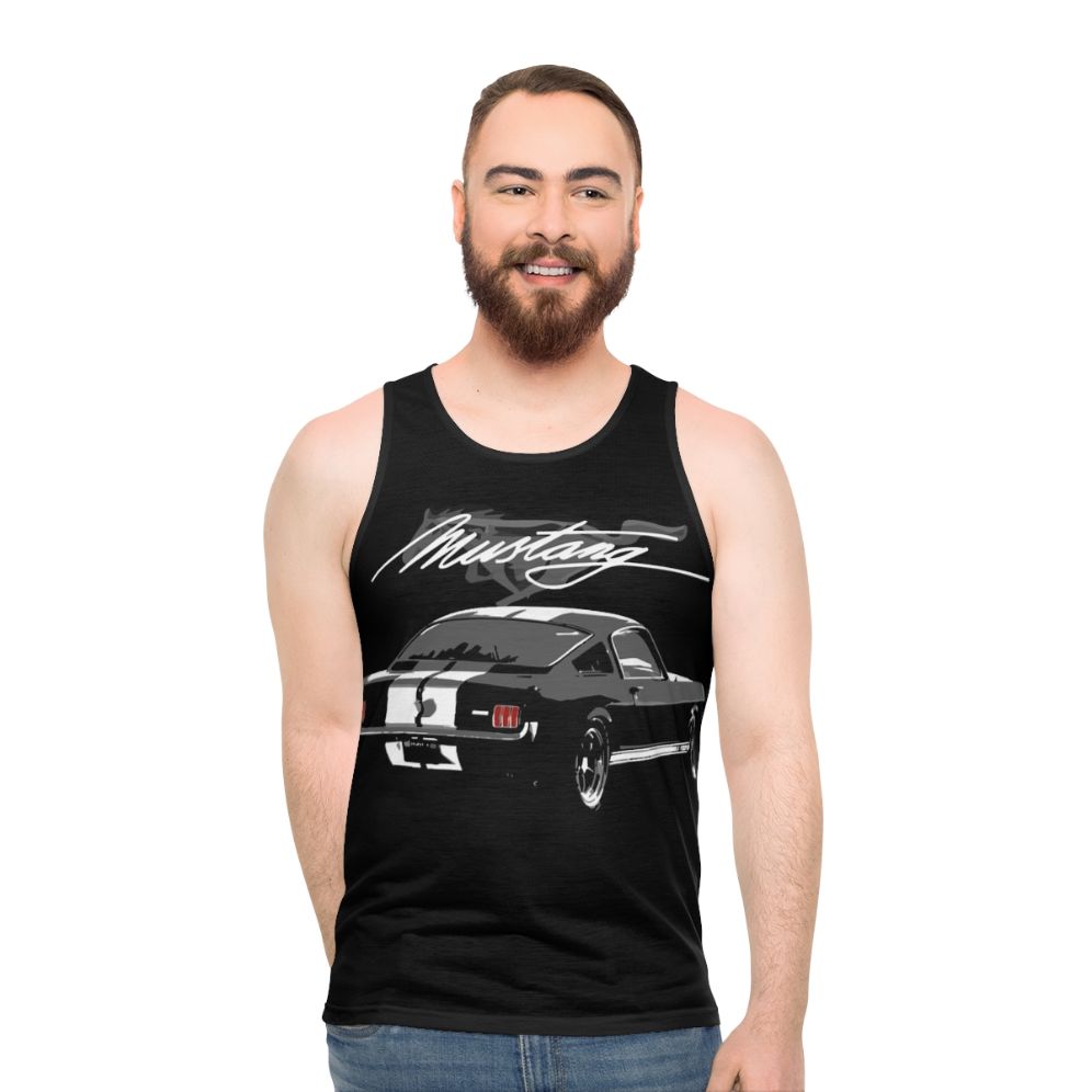 Retro 1965 Mustang Fastback Unisex Tank Top - men