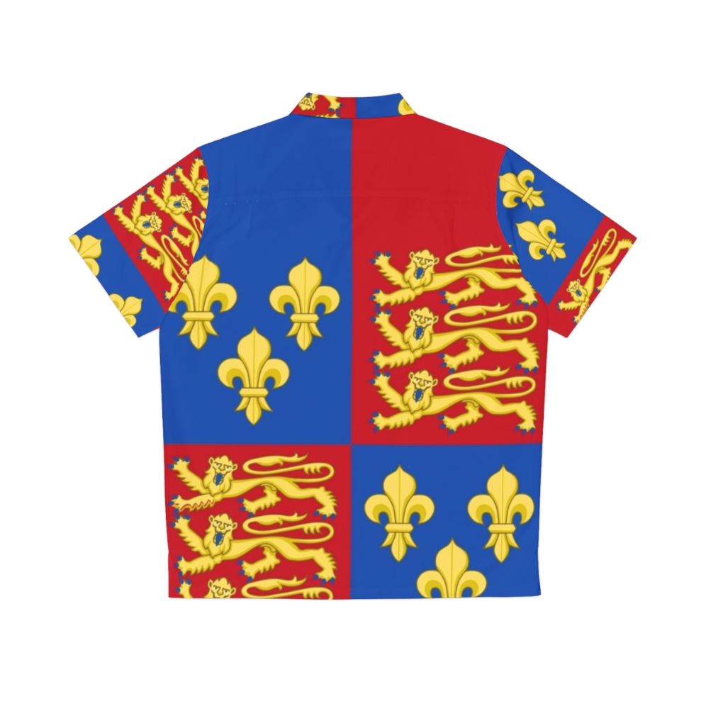 Henry V English Royal Arms Hawaiian Shirt - Back