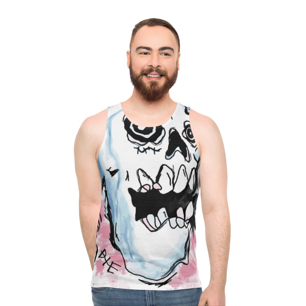 Lil Peep Die Skull Unisex Tank Top - men