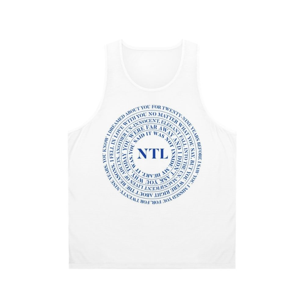 The National Indie Lyrics Unisex Tank Top