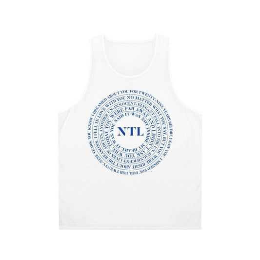 The National Indie Lyrics Unisex Tank Top